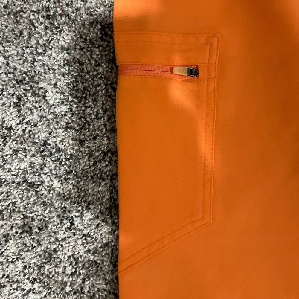 FIGS Zamora Jogger Scrub Pants Women's Orange NWT Drawstring Joggers 5XL - Picture 4 of 9